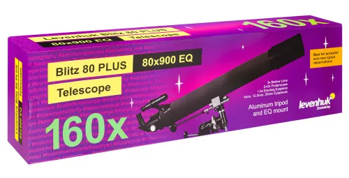 fotografía Telescopio Levenhuk Blitz 80 PLUS,  12