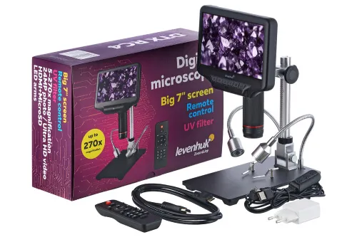 foto Microscopio Levenhuk DTX RC4 con mando a distancia,  2
