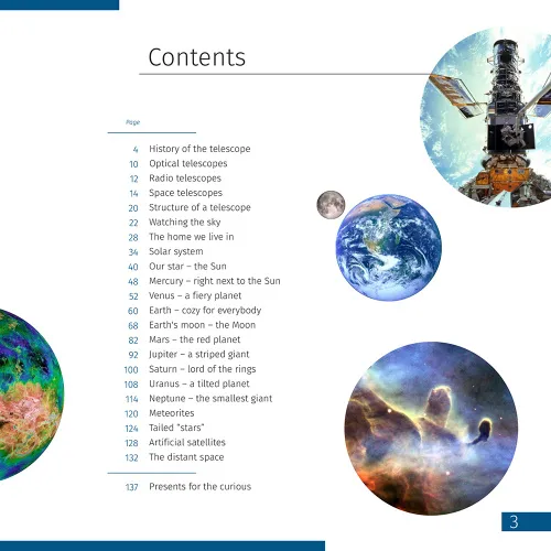 gráfico Libro enciclopédico «Space. Microworld.» (Espacio y microcosmos), edición de dos volúmenes. Tapa dura,  12