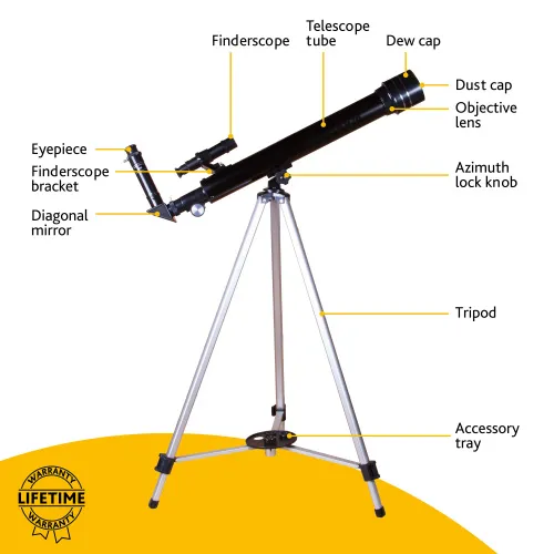 fotografía Telescopio Levenhuk Skyline BASE 50T,  12