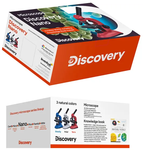 imagen Microscopio digital Levenhuk Discovery Nano Polar con libro,  6