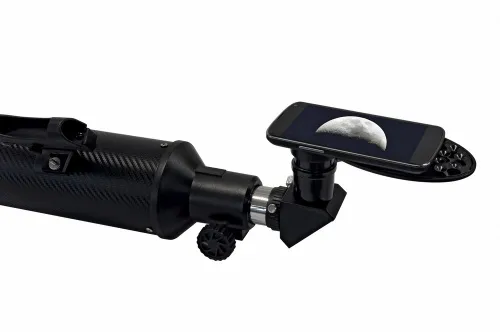 fotografía Telescopio Bresser Taurus 90/900 NG con adaptador de cámara de smartphone,  3