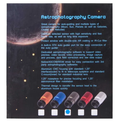 imagen Cámara Bresser Deep-Sky Full HD y Guider 1,25",  8