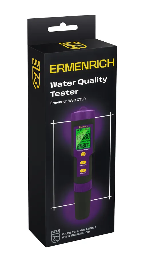 gráfico Comprobador de calidad del agua Ermenrich Wett QT30,  6