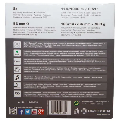 fotografía Prismáticos Bresser Pirsch 8x56,  14