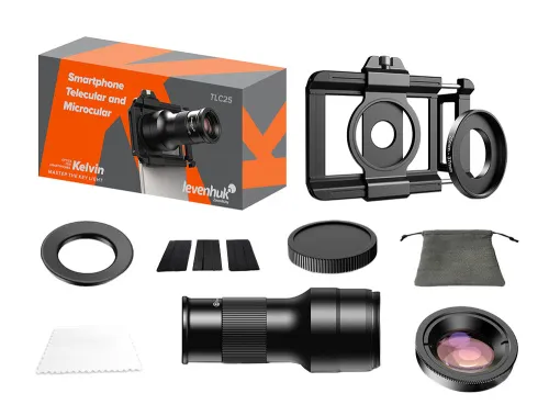 fotografía Teleocular y microcular para teléfono inteligente Levenhuk Kelvin TLC25,  11