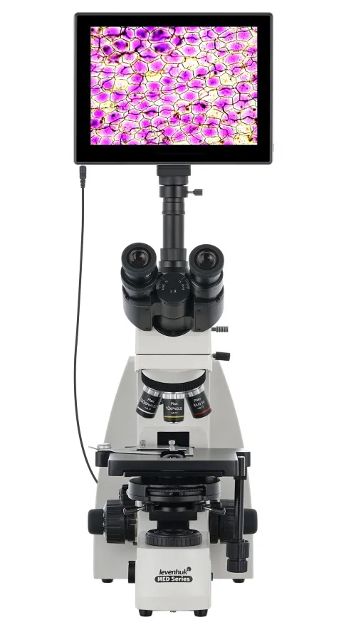 gráfico Microscopio trinocular digital Levenhuk MED D45T LCD,  4