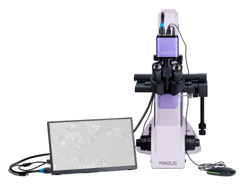 foto  Microscopio biológico invertido digital MAGUS Bio VD350 LCD,  6