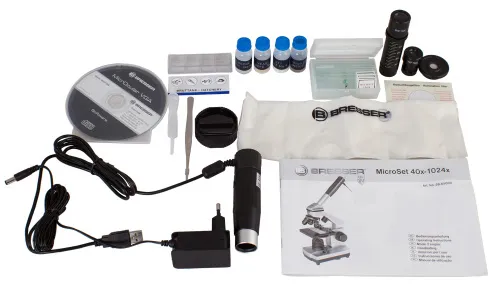 foto Microscopio Bresser Junior 40–1024x, con funda,  9