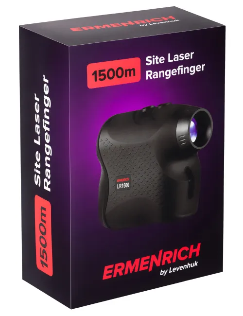 gráfico Telémetro láser de obra Ermenrich LR1500, negro,  11