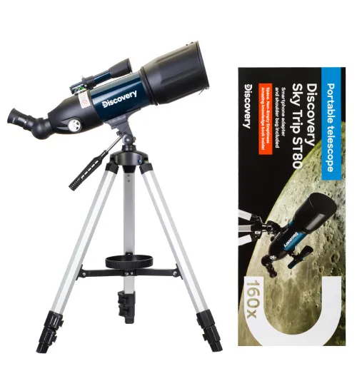 imagen Telescopio Levenhuk Discovery Sky Trip ST80 con libro,  2