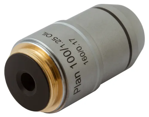 imagen Objetivo plano acromático Levenhuk MED 100x,  3